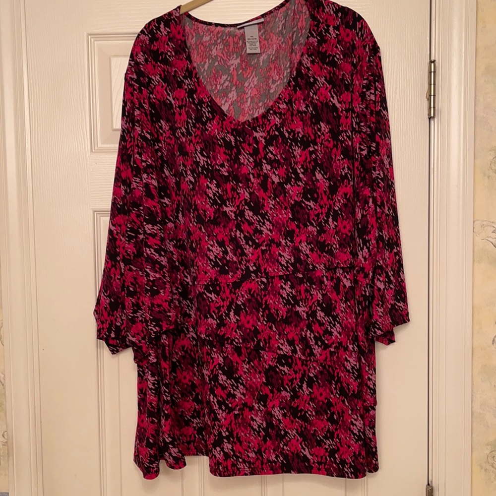 Patterned Tunic with layered front